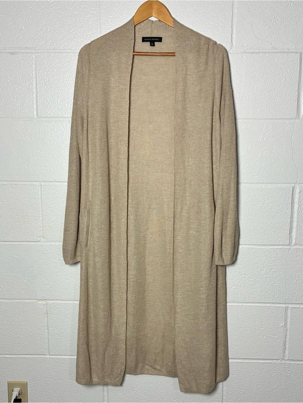 Banana Republic Linen Blend Long Line Cardigan